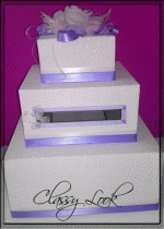 Сватбена кутия за подаръци в лилаво- модел Purple Queen